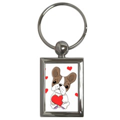 Animation-dog-cute-animate-comic Key Chain (rectangle) by 99art