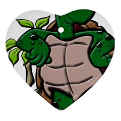 Amphibian-animal-cartoon-reptile Ornament (heart) by 99art