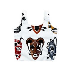 Tribal-masks-african-culture-set Full Print Recycle Bag (s)