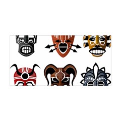 Tribal-masks-african-culture-set Yoga Headband by 99art