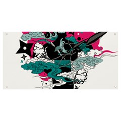Japan Ninja-japanese-samurai-color- Banner And Sign 8  X 4  by 99art