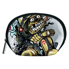 Scooter-motorcycle-boot-cartoon-vector Accessory Pouch (medium) by 99art