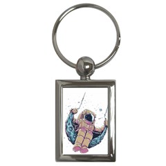 Drawing-astronaut Key Chain (rectangle) by 99art