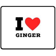 I Love Ginger Two Sides Fleece Blanket (medium) by ilovewhateva