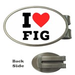 I love fig  Money Clips (Oval) 