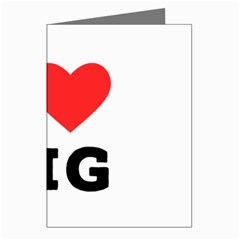 I Love Fig  Greeting Cards (pkg Of 8) by ilovewhateva
