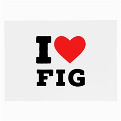 I Love Fig  Large Glasses Cloth by ilovewhateva