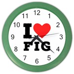 I love fig  Color Wall Clock