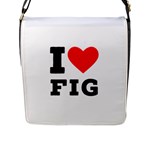 I love fig  Flap Closure Messenger Bag (L)
