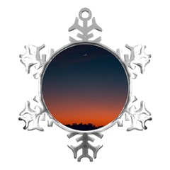 Sky Gradient Metal Small Snowflake Ornament