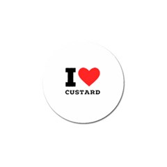 I Love Custard Golf Ball Marker by ilovewhateva