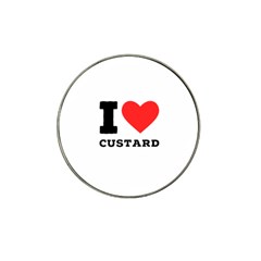 I Love Custard Hat Clip Ball Marker (4 Pack) by ilovewhateva