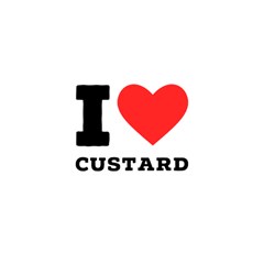 I Love Custard Play Mat (square) by ilovewhateva