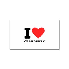 I Love Cranberry Sticker Rectangular (100 Pack) by ilovewhateva