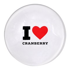 I Love Cranberry Round Glass Fridge Magnet (4 Pack) by ilovewhateva