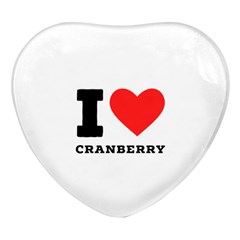 I Love Cranberry Heart Glass Fridge Magnet (4 Pack) by ilovewhateva