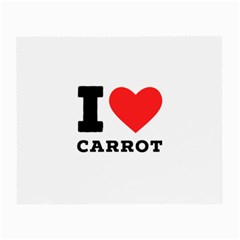 I Love Carrots  Small Glasses Cloth (2 Sides) by ilovewhateva