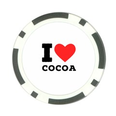 I Love Cocoa Poker Chip Card Guard by ilovewhateva