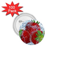 Red Strawberries Water Squirt Strawberry Fresh Splash Drops 1 75  Buttons (100 Pack)  by B30l