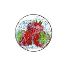 Red Strawberries Water Squirt Strawberry Fresh Splash Drops Hat Clip Ball Marker by B30l