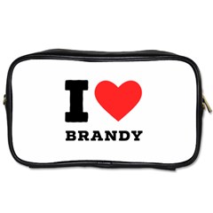 I Love Brandy Toiletries Bag (two Sides) by ilovewhateva