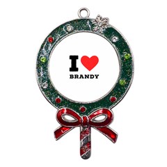 I Love Brandy Metal X mas Lollipop With Crystal Ornament by ilovewhateva