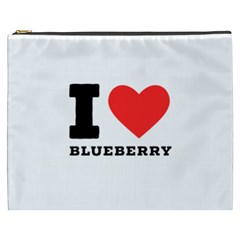 I Love Blueberry  Cosmetic Bag (xxxl) by ilovewhateva