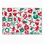 Background Vector Texture Christmas Winter Pattern Seamless Postcard 4 x 6  (Pkg of 10)