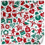 Background Vector Texture Christmas Winter Pattern Seamless Canvas 20  x 20 