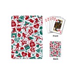 Background Vector Texture Christmas Winter Pattern Seamless Playing Cards Single Design (Mini)