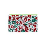 Background Vector Texture Christmas Winter Pattern Seamless Cosmetic Bag (XS)