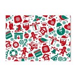 Background Vector Texture Christmas Winter Pattern Seamless Crystal Sticker (A4)