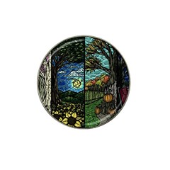 Four Assorted Illustrations Collage Winter Autumn Summer Picture Hat Clip Ball Marker by danenraven