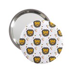 Lion Heads Pattern Design Doodle 2.25  Handbag Mirrors