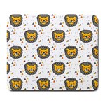 Lion Heads Pattern Design Doodle Large Mousepad