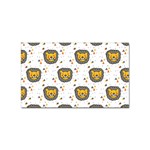 Lion Heads Pattern Design Doodle Sticker Rectangular (100 pack)