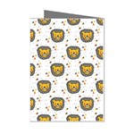 Lion Heads Pattern Design Doodle Mini Greeting Cards (Pkg of 8)