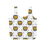 Lion Heads Pattern Design Doodle Full Print Recycle Bag (S)