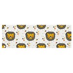 Lion Heads Pattern Design Doodle Banner and Sign 6  x 2 