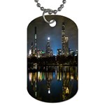 New York Night Central Park Skyscrapers Skyline Dog Tag (One Side)