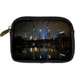 New York Night Central Park Skyscrapers Skyline Digital Camera Leather Case