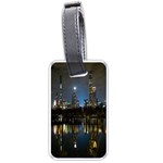 New York Night Central Park Skyscrapers Skyline Luggage Tag (one side)