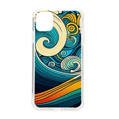 Waves Wave Ocean Sea Abstract Whimsical Abstract Art Iphone 11 Tpu Uv Print Case by Cowasu