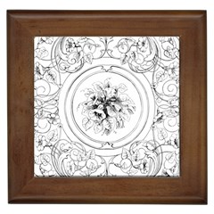 Vintage Design Line Art Frame Antique Old Retro Framed Tile