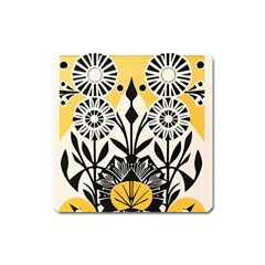 Flowers Pattern Square Magnet by danenraven