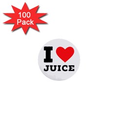 I Love Juice 1  Mini Buttons (100 Pack)  by ilovewhateva