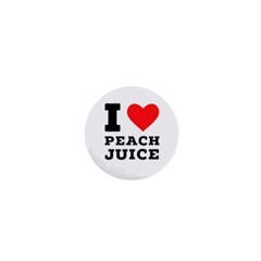 I Love Peach Juice 1  Mini Magnets by ilovewhateva