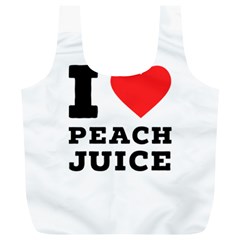 I Love Peach Juice Full Print Recycle Bag (xl) by ilovewhateva