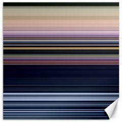 Horizontal Line Strokes Color Lines Canvas 12  X 12 