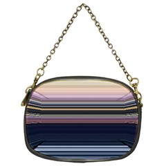 Horizontal Line Strokes Color Lines Chain Purse (one Side)